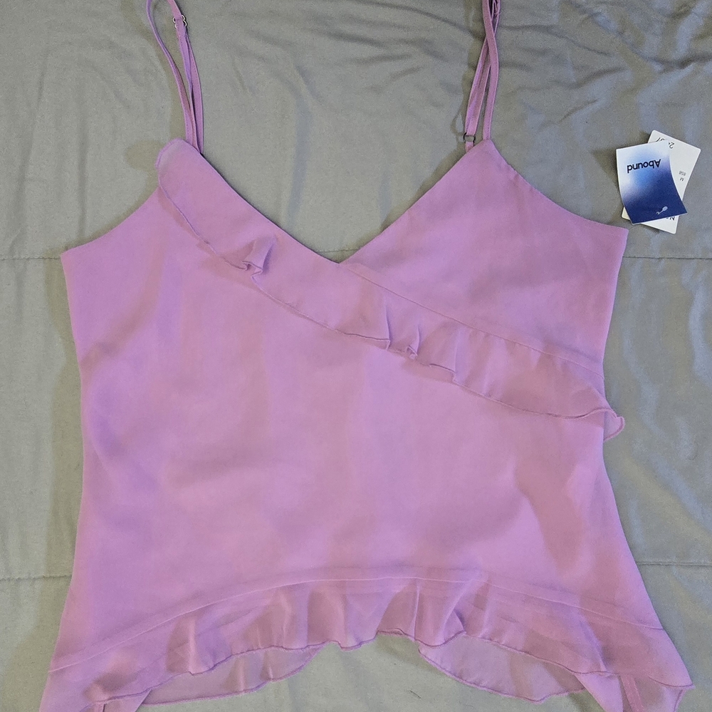 Nwt Ruffle Cami Top, Medium by Abound